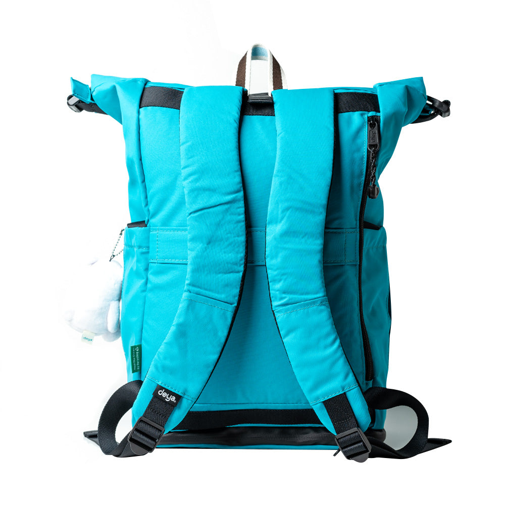 Ocean Recycled Roll  Functional Backpack-blue