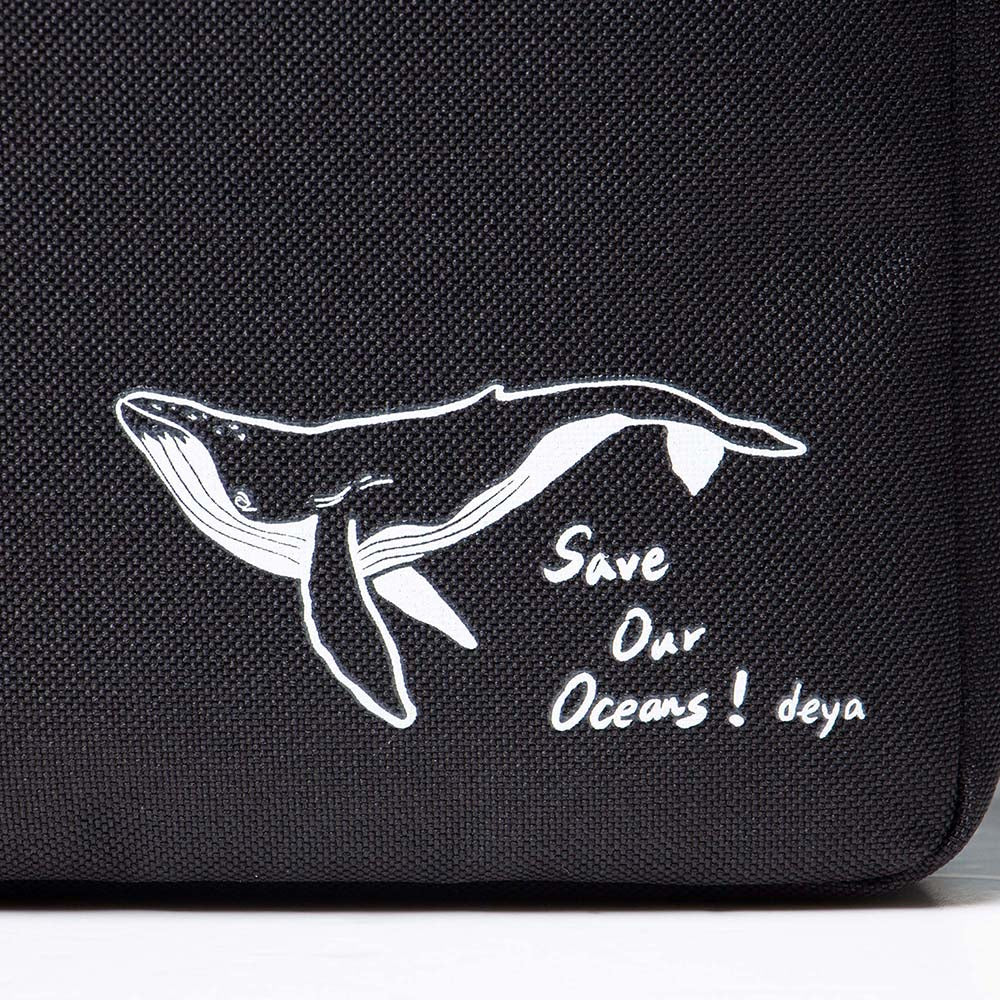Humpback whale  recycled crossbody Bag